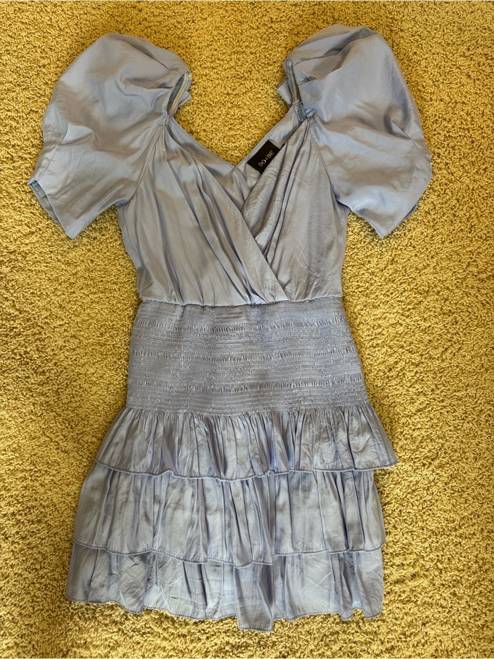 DO+BE Light Blue Ruffle Mini Dress